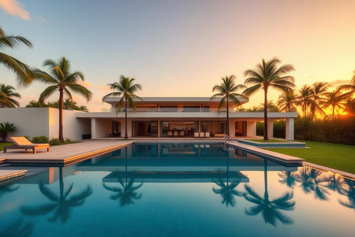 Cobertura com piscina