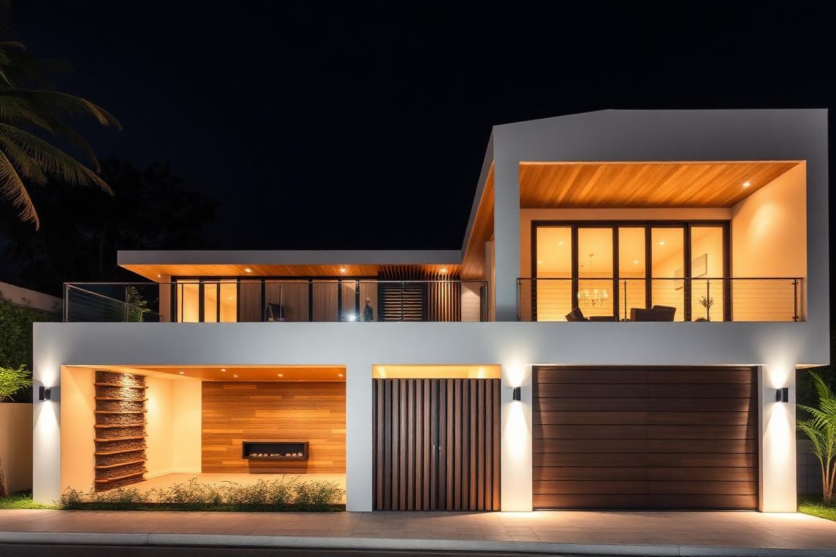 Casa alto padrão iluminada